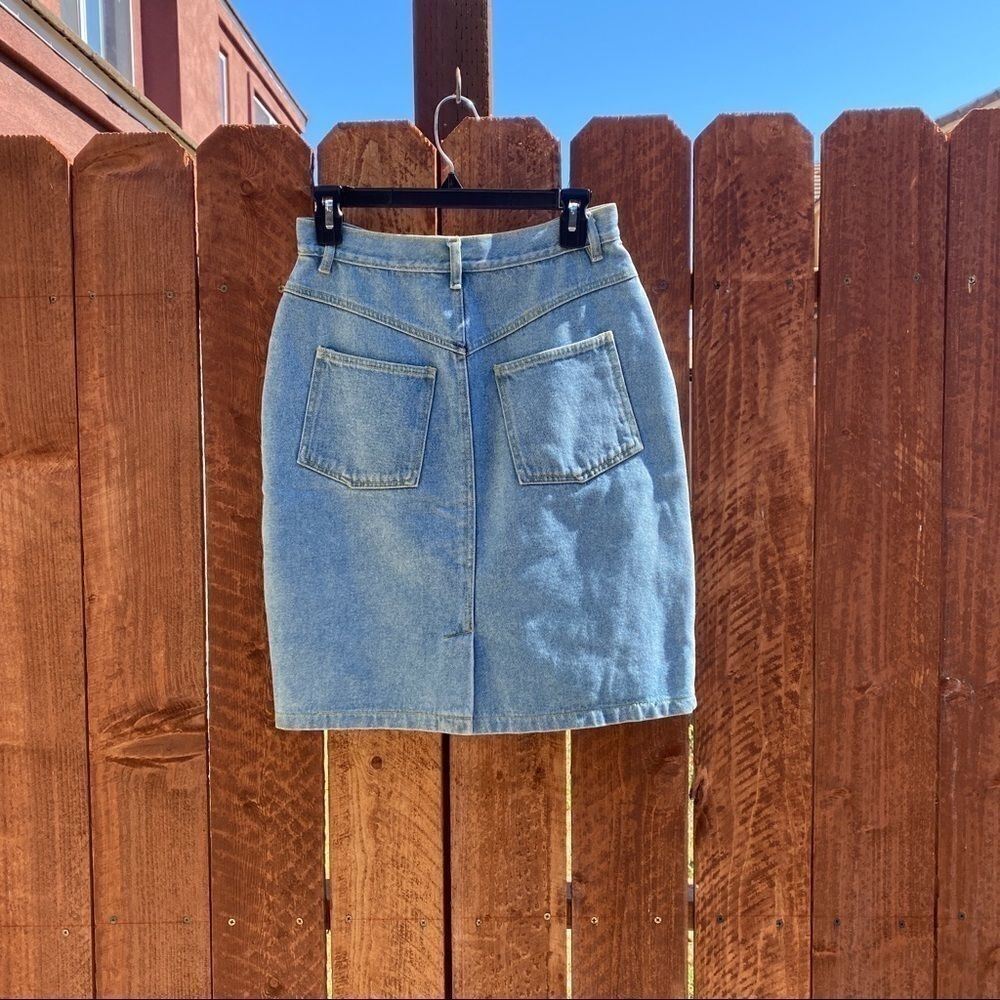 SOLD - Cedars Denim Skirt - Picture 2 of 6